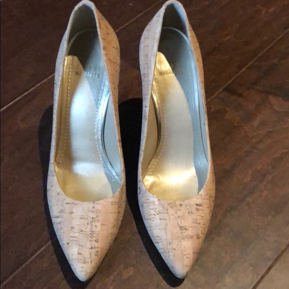 Stuart Weitzman cork heels